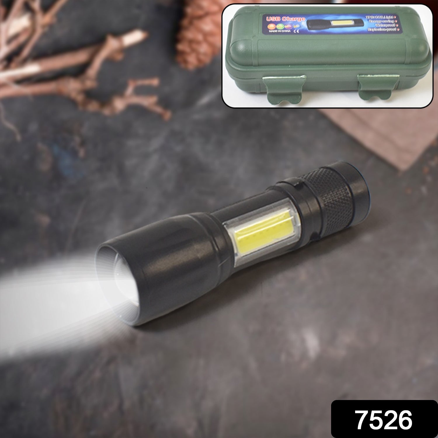 LED USB Rechargeable Mini Flashlight – Ultra-Bright Zoom & COB Side Lantern, Tactical Emergency Light LED USB Rechargeable Mini Flashlight – Ultra-Bright Zoom & COB Side Lantern, Tactical Emergency Light